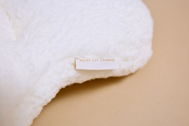 Bouclé Teddy Bear Cushion – Ecru