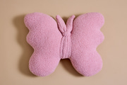 Almofada Borboleta Bouclé - Rosa