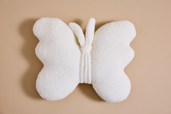 Cojín Mariposa Rizado - Rosa