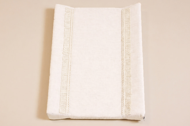 Materassino fasciato in mussola Boho Twist Naturale