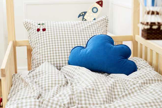 Funda Nórdica de Cuadros Cereza - Gris 140x200