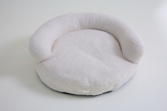 Panier Rond Jeff Bouclé - Écru