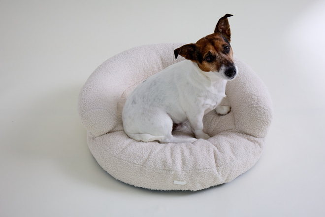 Panier Rond Jeff Bouclé - Écru