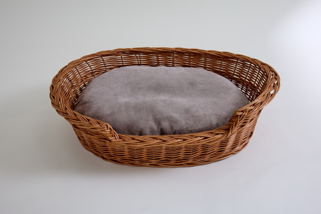 Panier Rond Diego en Osier - Vintage