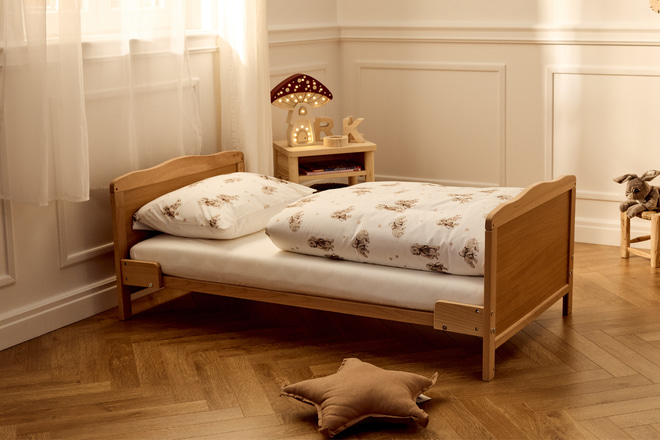 Nelly 2-in-1 Babybett - 70x140cm - Natur