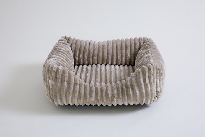 Panier en Velours Côtelé Bella - Beige