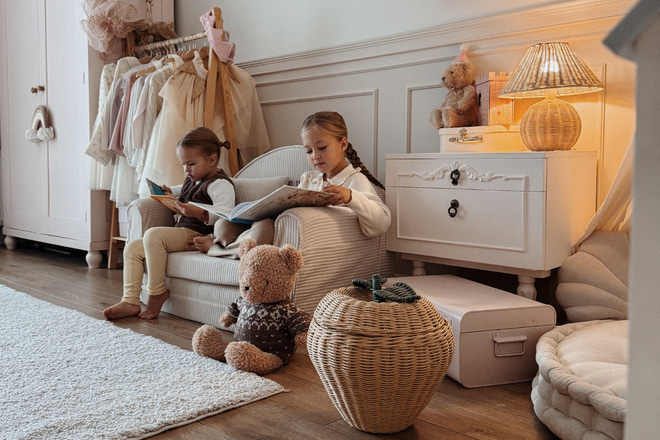 Canapé-lit Bouclé - Blanc