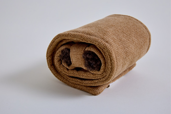 Croissant en Velours Côtelé - Marron