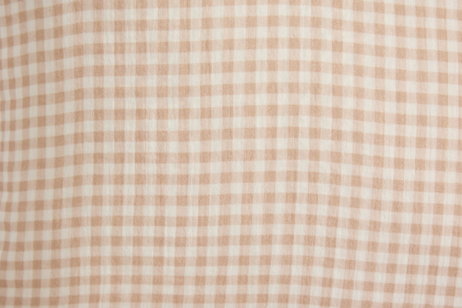 Set Copripiumino Vichy Beige 140x200