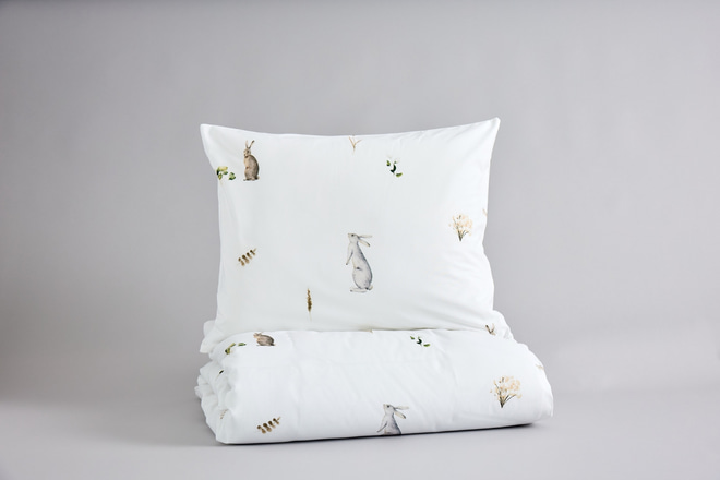Juego de ropa de cama Conejitos 120x170