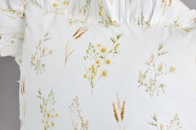 Set Copripiumino Fiori dei Campi con Balze 120x170