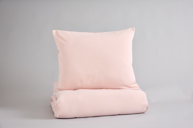 Set Copripiumino Rosa Cipria 120x170