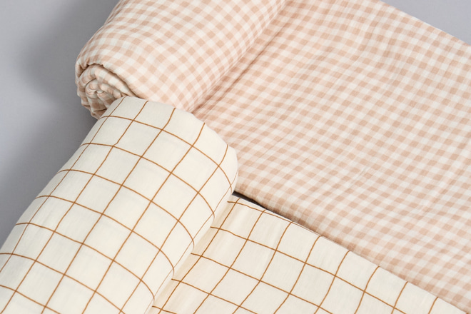 Toile de Lit Cabane Carreaux Marron - Modèle DK