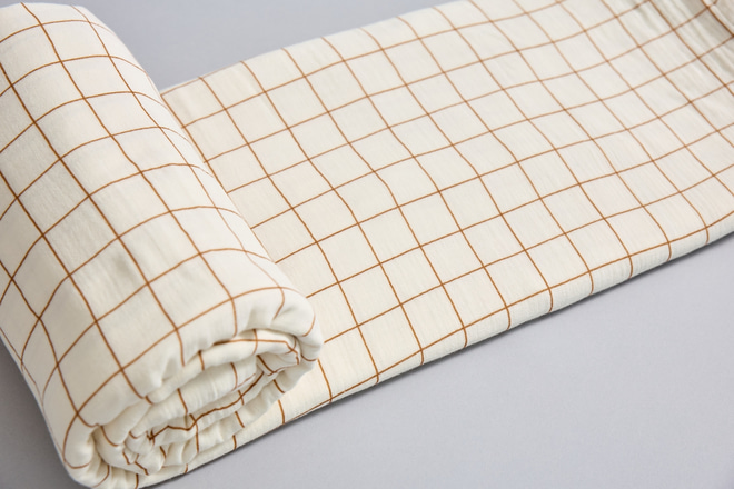 Toile de Lit Cabane Carreaux Marron - Modèle DK