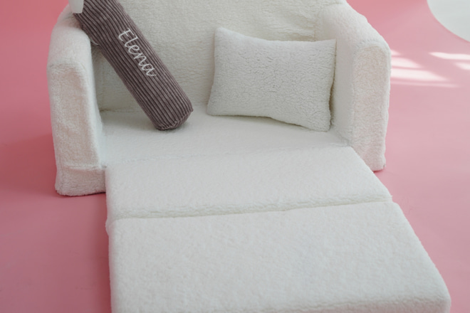 Off White Bouclé Sofa - Customisable Name