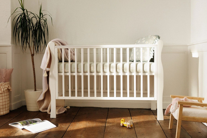 Lit Bébé Stella 60x120cm - Blanc