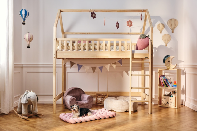 Postel Mezzanine L Premium 90x190cm
