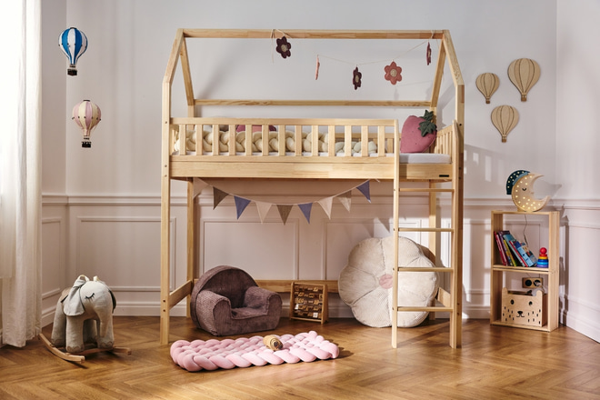 Postel Mezzanine L Premium 90x190cm