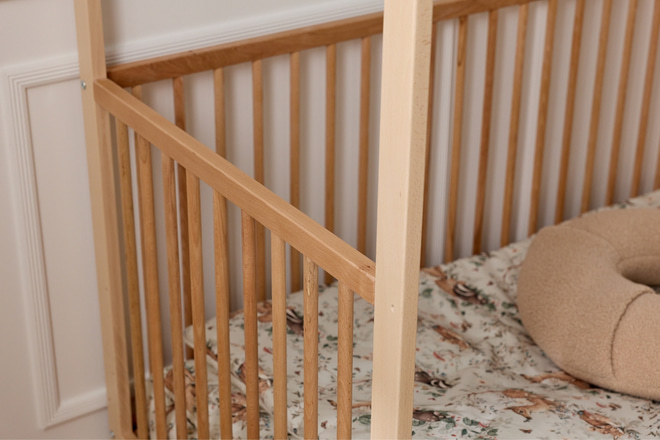 Letto Casetta Bambino Emma 70x140cm - Naturale