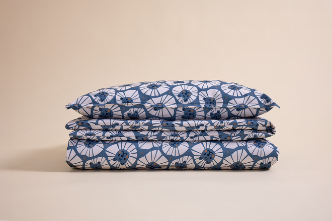 Bettdecke 120x160 & Kissen 40x60 Set - Vichy Caramel