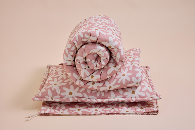 Sac de Couchage & Oreiller Marguerites