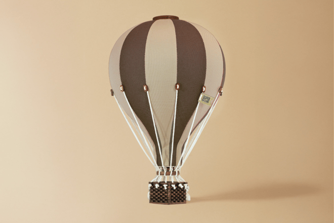 Braun & Beige Heißluftballon