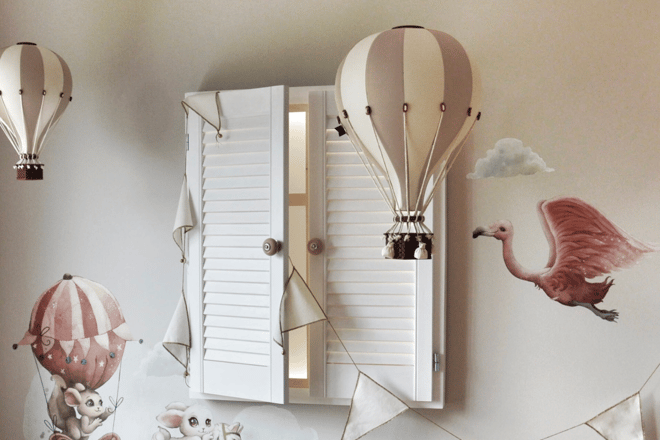 Beige & Ecru Heißluftballon