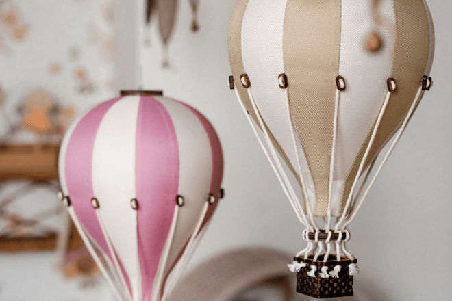 Montgolfière Beige & Blanc