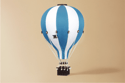 Mongolfiera Blu