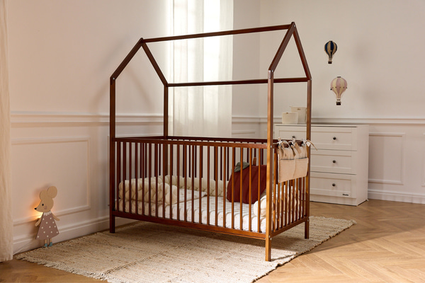 Emma Babyhaus Bett 70x140cm - Vintage