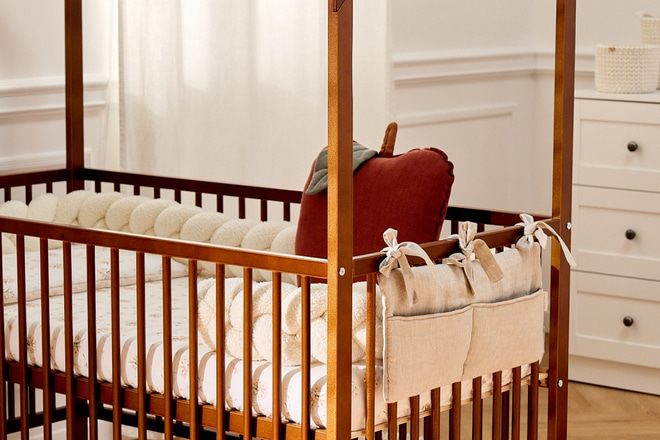 Lit Cabane Bébé Emma 70x140cm - Vintage