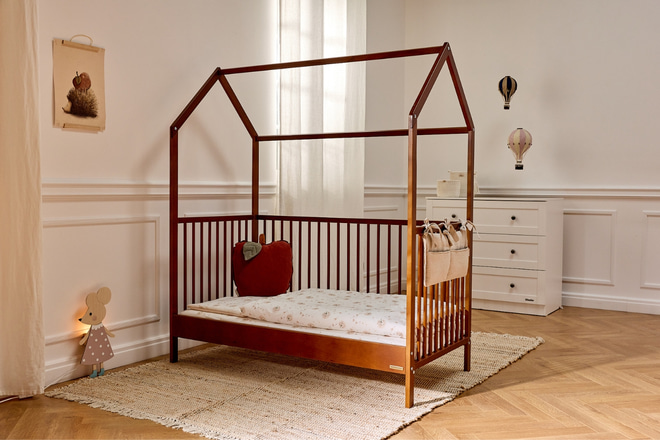 Lit Cabane Bébé Emma 70x140cm - Vintage