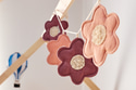 Guirlande Fleurs en Lin - Rose Pastel