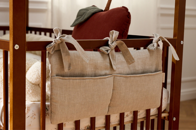 Coussin Pomme en Lin - Auburn