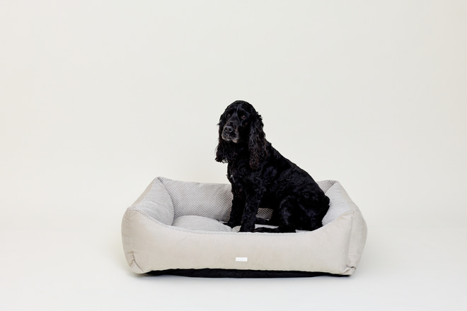 Théo Premium Rechteckiges Körbchen – Beige