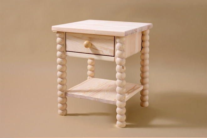 Comodino - Perlato Legno