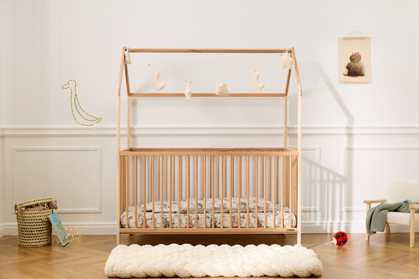 Emma Babyhaus Bett 70x140cm - Natur
