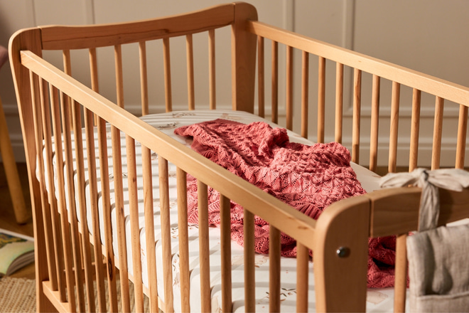 Babybett Sasha 60x120cm - Natur