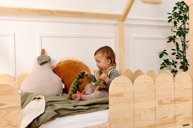 Cuscino Pera in Lino - Beige