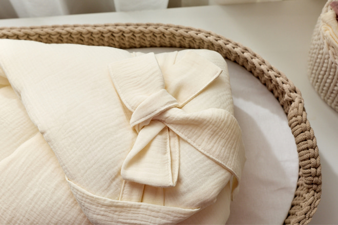Cream Muslin Swaddle
