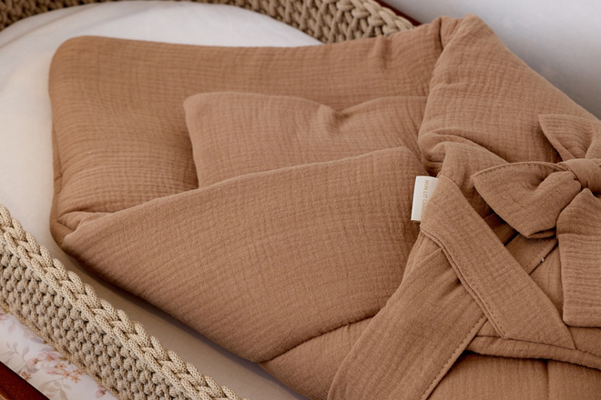Cappuccino Muslin Swaddle