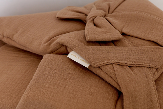 Babyschlafsack aus Musselin - Cappuccino