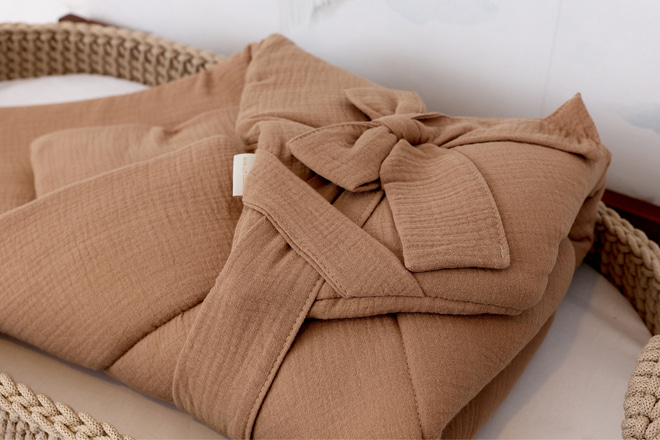 Cappuccino Muslin Swaddle