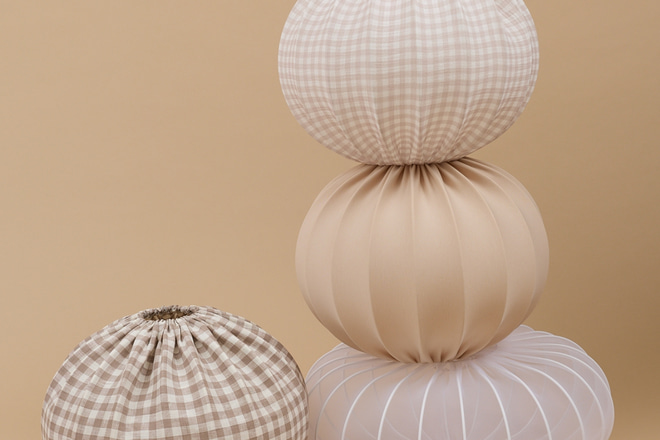 Abat-jour Boule en Coton Latte