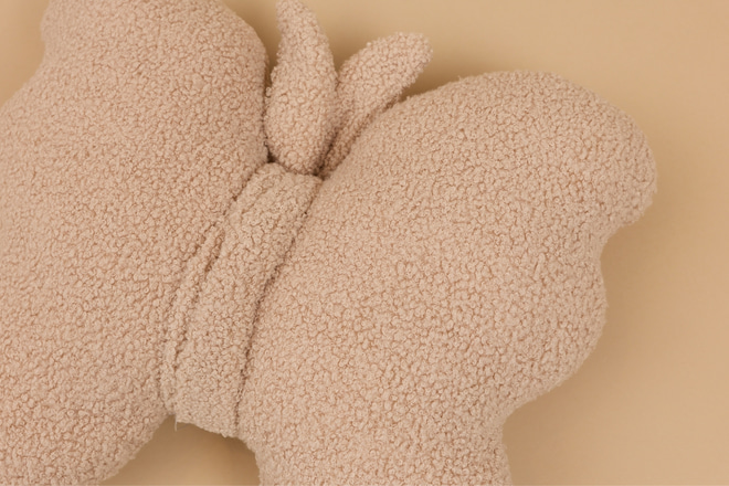 Cuscino Farfalla Bouclé - Beige