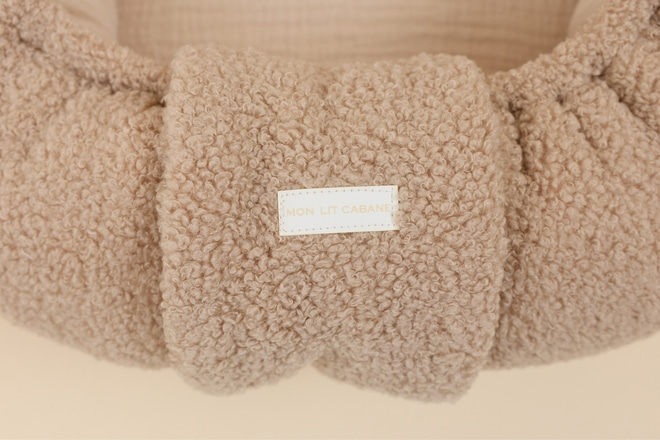 Réducteur de Lit Bouclé - Cappuccino