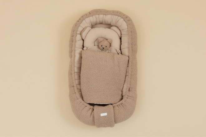 Réducteur de Lit Bouclé - Cappuccino Set