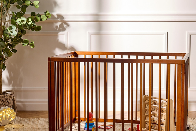 Eva Baby-Spielzaun 70x100cm - Vintage