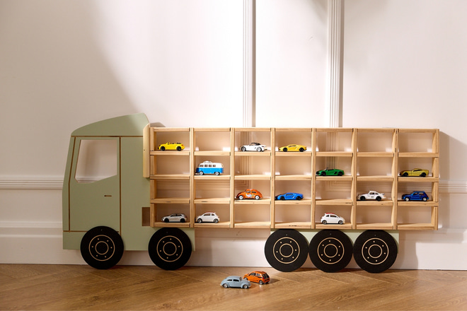 Étagère Lumineuse Camion Bois