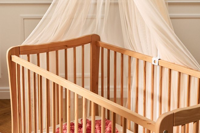 Dossel de Cama em tule Champanhe - com Estrutura